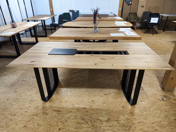 Tisch, Esstisch, Massivholz Tisch, Wildeiche 200x100cm 3cm dick Einführungspreis – Bild 3 von 3