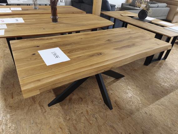 Tisch, Esstisch, Massivholz Tisch, Wildeiche, Eiche180x 90cm 6cm dick  – Bild 3 von 3